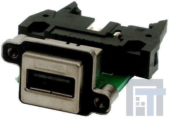 MUSB-A211-30 USB-коннекторы RUGGED USB A SINGLE RA W/CBL HDR