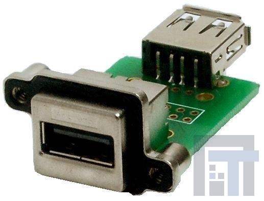 MUSB-A311-30 USB-коннекторы USB RECPT ON PCB RA IP67 TYPE A USB TERM