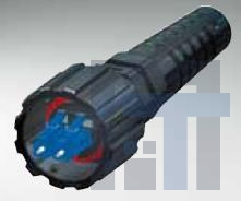 17-300730 Волоконно-оптические соединители SM IP67 Dplx LC Plug Kit Die Cast w/Cap