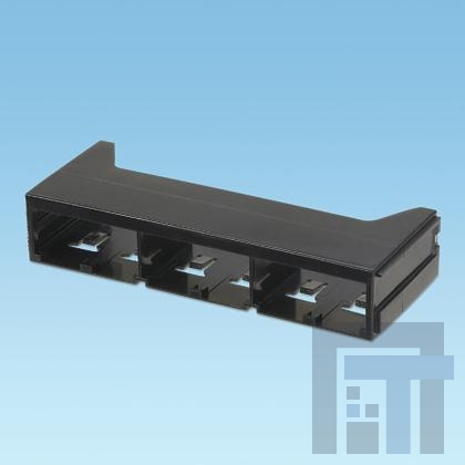 QPP6BL Волоконно-оптические соединители QN Plug Pack Housing 6 pack, Black