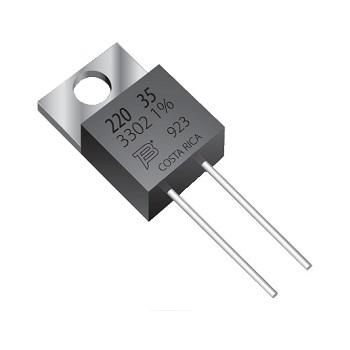 PWR220T-20-R500F Толстопленочные резисторы – сквозное отверстие 20watt 0.5ohms 1%