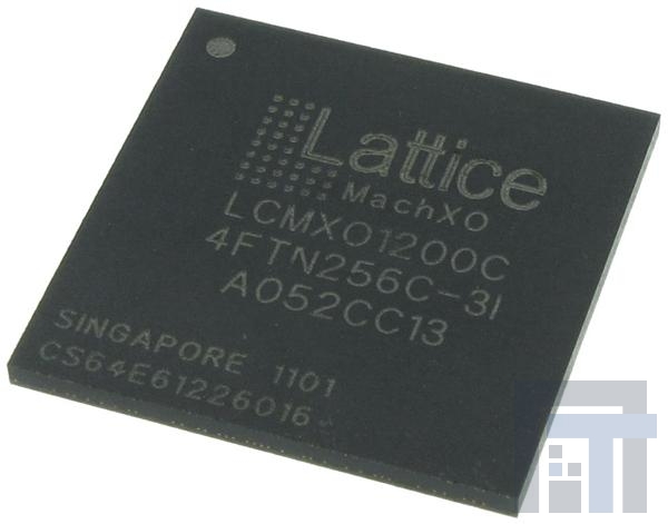 LCMXO1200C-3FTN256I FPGA - Программируемая вентильная матрица 1200 LUTs 211 IO 1.8 /2.5/3.3V -3 Spd I