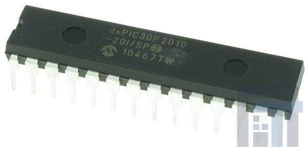 DSPIC30F2010-20I-SP Процессоры и контроллеры цифровых сигналов (DSP, DSC) 20MHz 12KB Flash