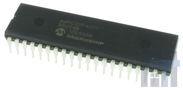 DSPIC30F4011-30I-P Процессоры и контроллеры цифровых сигналов (DSP, DSC) 16bit Signal Cntrlr