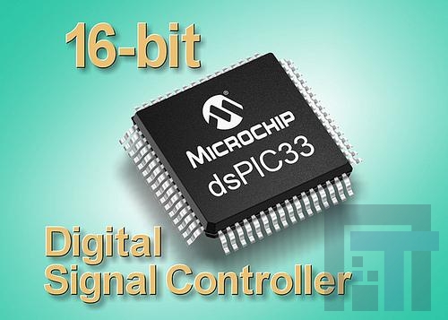 DSPIC33FJ128GP206-I-PT Процессоры и контроллеры цифровых сигналов (DSP, DSC) 40MIPS 128KB