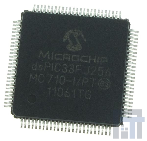 DSPIC33FJ256MC710-I-PT Процессоры и контроллеры цифровых сигналов (DSP, DSC) 40MIPS 256KB