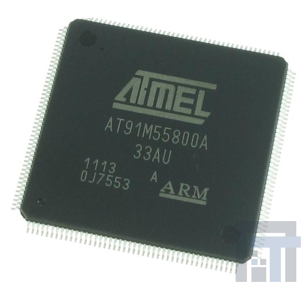 AT91M55800A-33AU Микроконтроллеры ARM LQFP IND TEMP