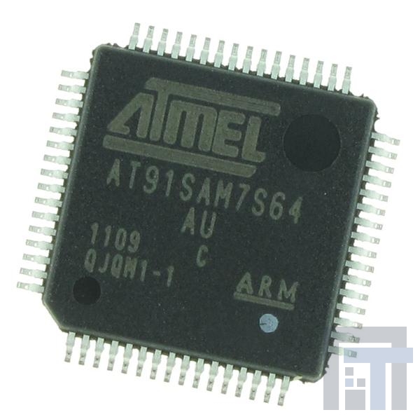 AT91SAM7S64C-AU Микроконтроллеры ARM 64K Flash SRAM 16K ARM based MCU