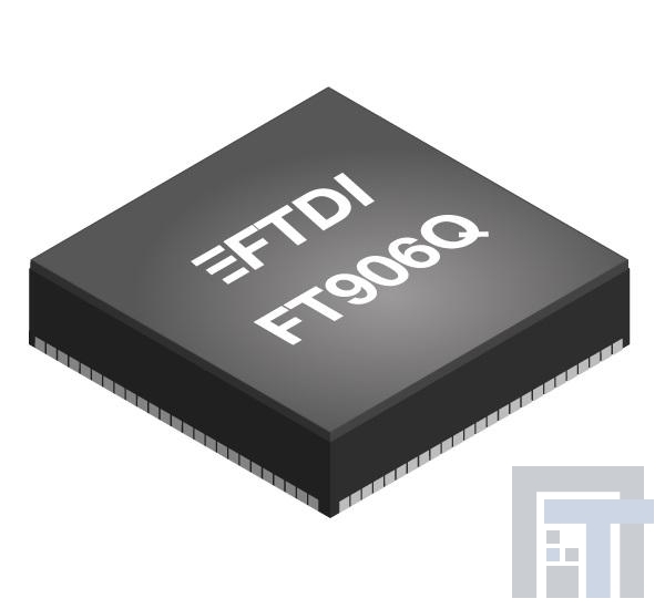 FT906Q-T 32-битные микроконтроллеры 32 Bit MCU 100MHz 256kB Ethernet