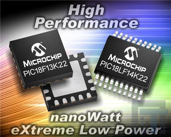 PIC18F86K22T-I-PTRSL 8-битные микроконтроллеры 64KB Flash 4KB RAM nanoWatt XLP GP