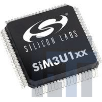 SIM3U157-B-GQ Микроконтроллеры ARM ARM Cortex-M3 USB 128KB TQFP80