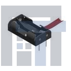2462RB Контакты, защелки, держатели и пружины для цилиндрических батарей AA PC mnt w/ribbon Plastic btty holder