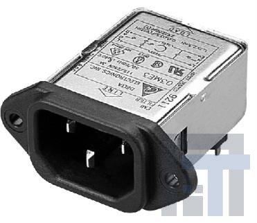 02ME3G(S) Модули подачи электропитания переменного тока Single 250V 2A IEC Screw N/A-LUG