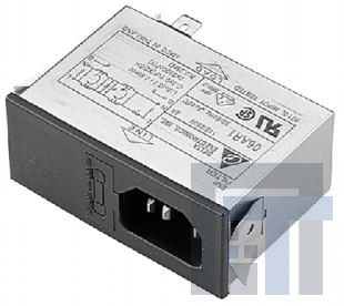 03AR1 Модули подачи электропитания переменного тока Single 250V 3A IEC Snap-in N/A-LUG