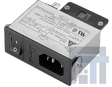 03AR3D Модули подачи электропитания переменного тока Single 250V 3A IEC Snap-in N/A-LUG