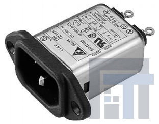 03GEEG3S Модули подачи электропитания переменного тока Single 250V 3A IEC Screw N/A-LUG