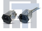 10EGG8-1 Модули подачи электропитания переменного тока 10A IEC-WIRE LEAD FLANGE MNT/SNGL FUSE