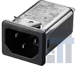 15GENG3E(3) Модули подачи электропитания переменного тока Single 250V 15A IEC Snap-in N/A-LUG