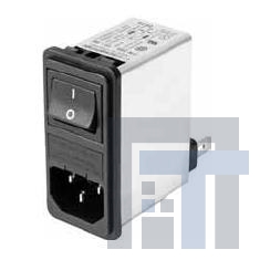 FN281-1-06 Модули подачи электропитания переменного тока 1A 250VAC -1FUSE VERTICAL SCREW MOUNT