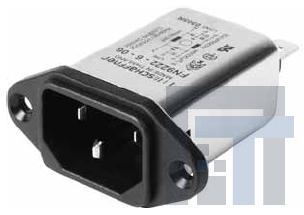 FN9222RB-20-06 Модули подачи электропитания переменного тока 20A 2uA 0.4mH IEC Inlet Filter