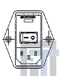 PE0SXDHX0 Модули подачи электропитания переменного тока 10A DUAL FUSE HORIZONTAL MOUNT
