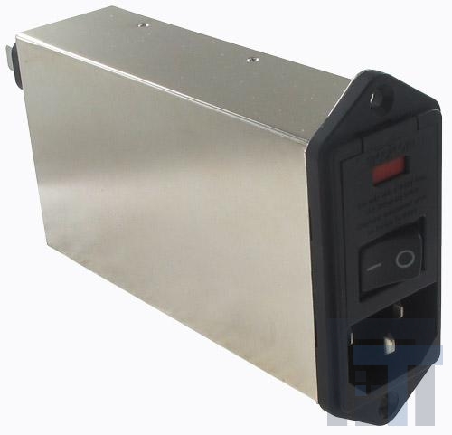 PM0S0DZ6C Модули подачи электропитания переменного тока 6A DUAL FUSE DPST VERTICAL MOUNT