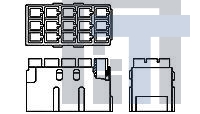 216519-1 Клеммные колодки с изолирующими перегородками 3X6P.IEC MODULE HSG