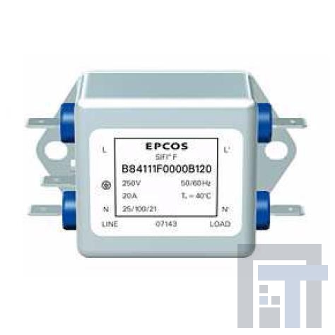 B84111FB116 Фильтры цепи питания 2-LINE EMV FILTER 16A 250V