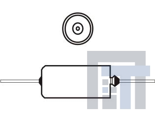 T212A105J050PS Танталовые конденсаторы - твердые, с выводами MIL SPEC 1.0uF 50V