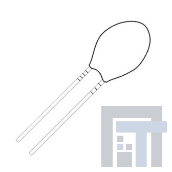 T351A104J035AT7301 Танталовые конденсаторы - твердые, с выводами 35volts .10uF 5%