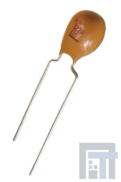T354A105K035AS Танталовые конденсаторы - твердые, с выводами 35V 1.0uF 10%
