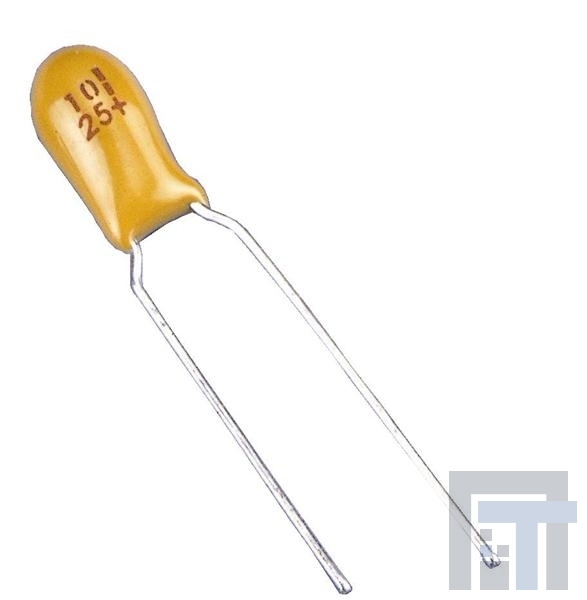 T356A104K035AS Танталовые конденсаторы - твердые, с выводами 35V 0.1uF 10%