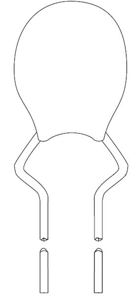 T369B225K050AS Танталовые конденсаторы - твердые, с выводами 50volts 2.2uF 10%