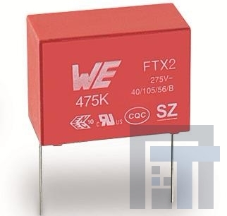 890324023002 Пленочные конденсаторы WCAP-FTX2 20mm Lead 0.0056uF 10% 275VAC
