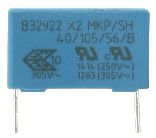 B32922C3334M Пленочные конденсаторы 0.33uF 305V 20% 15mm L/S Class X2