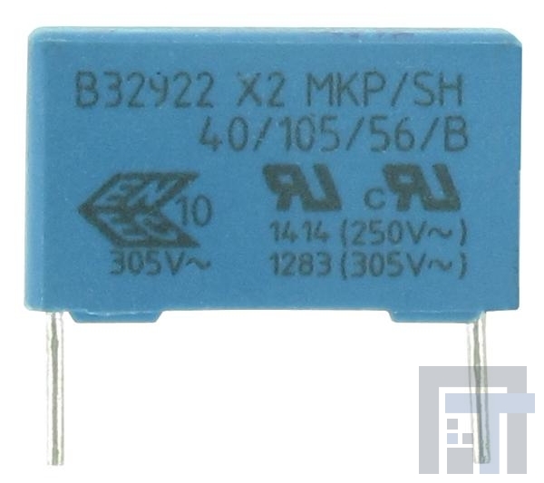 B32923C3155M189 Пленочные конденсаторы 1.50uF 20% 305Vac MKP X2 L/S=22.5mm