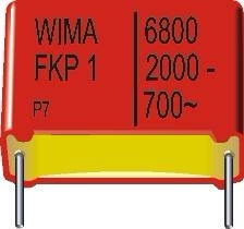 FKP1J031006D00JYSD Пленочные конденсаторы .1uF 630V 5% Tol PCM 27.5mm