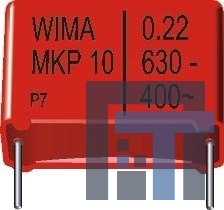 MKP1F032204D00KSSD Пленочные конденсаторы 250V .22uF 10% PCM15