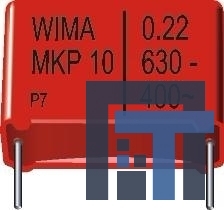 MKP1O121003F00KSSD Пленочные конденсаторы 1KV .01uF 10%