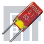 MKS02-1/50/10 Пленочные конденсаторы 1uF 50 Volts 10%