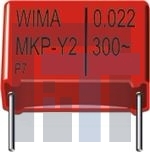 MKY22W14703F00MSSD Пленочные конденсаторы 300VAC 4700pF 20% PCM10
