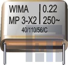 MPX21W3150FH00MSSD Пленочные конденсаторы 275VAC .15uF 20%