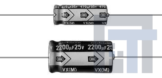 TVX0J102MCD Алюминиевые электролитические конденсаторы с выводами 6.3volts 1000uF 10x21 20%