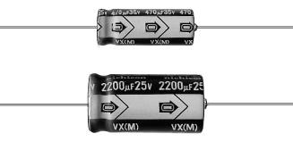 TVX1A222MCD Алюминиевые электролитические конденсаторы с выводами 10volts 2200uF 13x26 20%