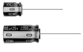 UVZ0J332MPD Алюминиевые электролитические конденсаторы с выводами 6.3volts 3300uF 10x20 20% 5LS