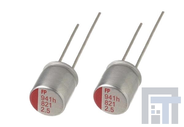 RF80E101MDN1 Алюминиевые конденсаторы с органическим полимером 2.5volts 100uF 105C 7Mohms