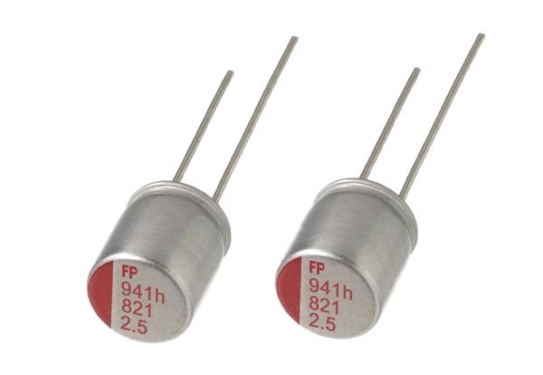 RF80E331MDN1 Алюминиевые конденсаторы с органическим полимером 2.5volts 330uF 105C 7Mohms