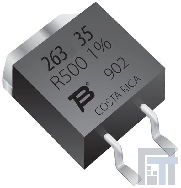PWR263S-20-25R0J Толстопленочные резисторы – для поверхностного монтажа 25    OHM  5%     20W