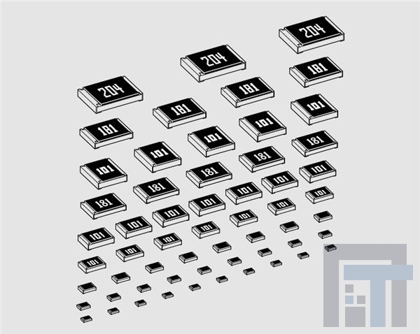 RMC1-4-100JTE Толстопленочные резисторы – для поверхностного монтажа 10 OHM 1210 1/4W 5% CHIP RESIS