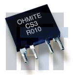 CS3FR020E Токочувствительные резисторы – сквозное отверстие 3watt .02ohm 1% 4 Lead Non-Inductive